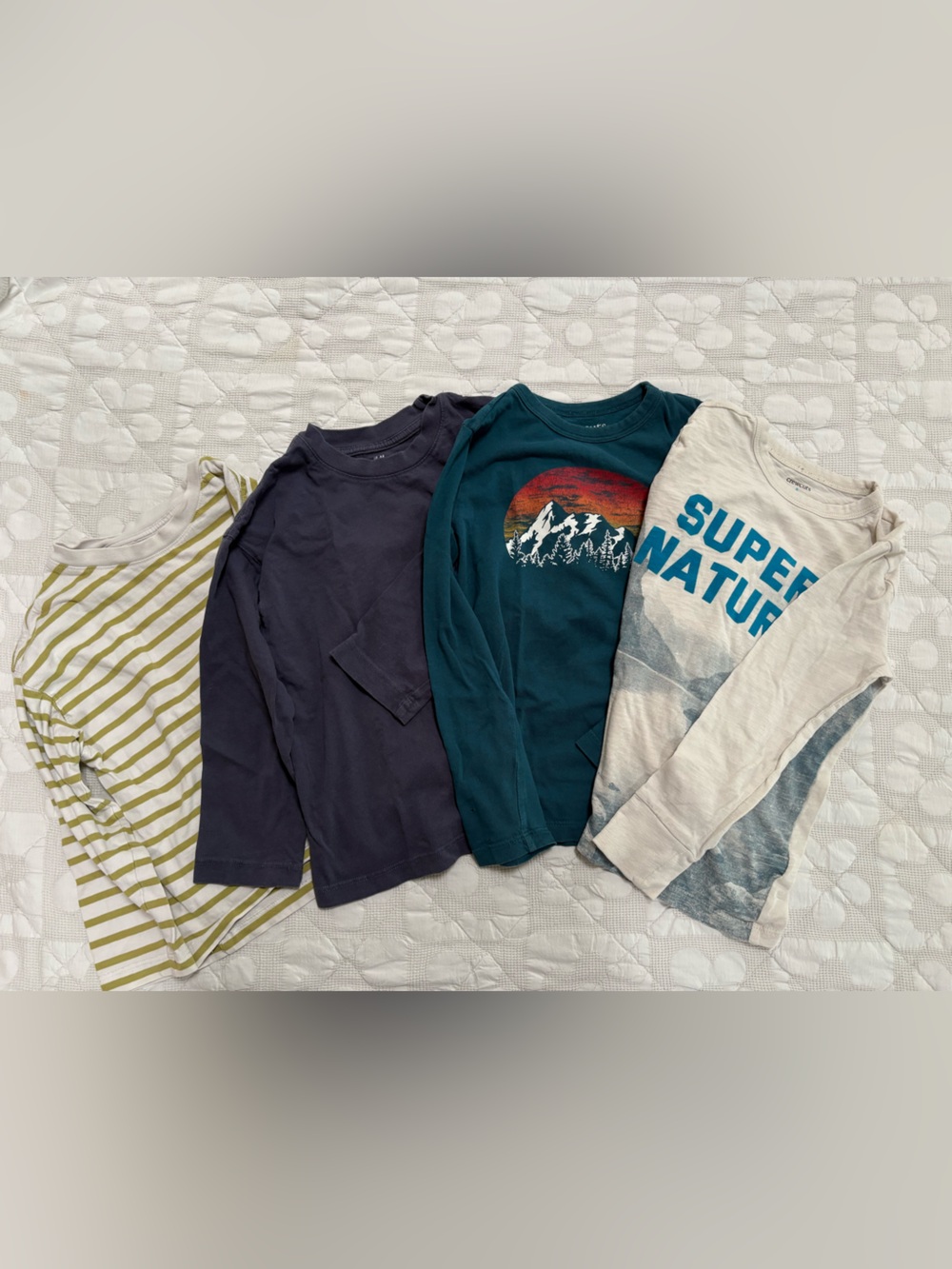 5-6T boys LS t.shirts and shorts- Crewcuts, Zara , H&M